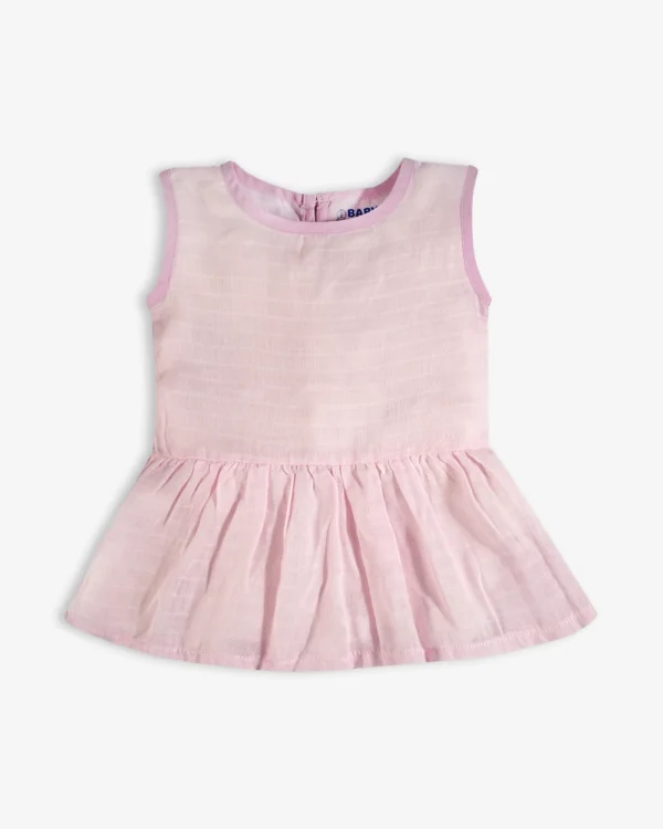 Baby Frock-Button Pink